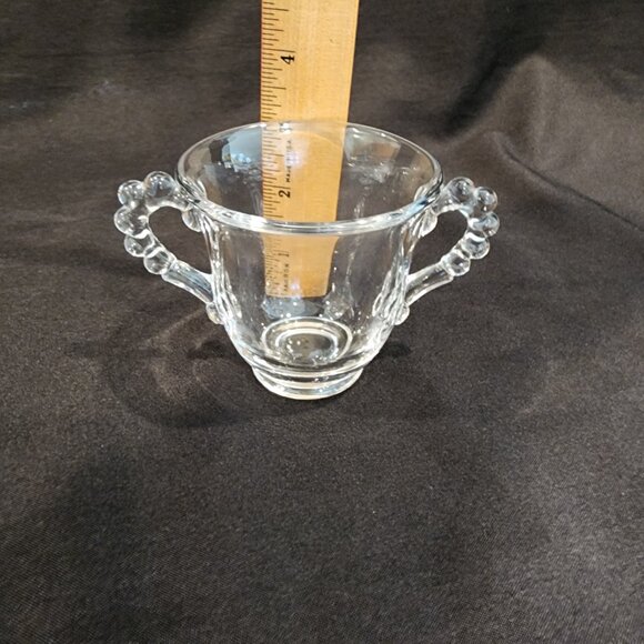 Imperial Glass Candlewick Sugar,Creamer Tray Set Includes Salt and Peppe… - Picture 6 of 13